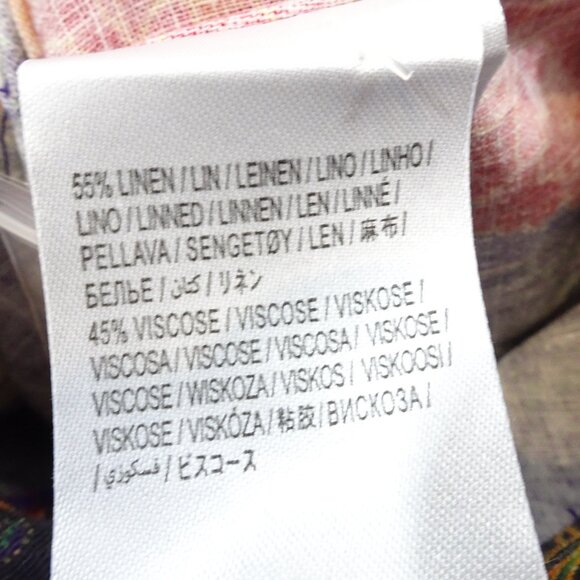 Farm Rio S Purple Red Floral Shorts Belted Tropical Bright Summer Luxury Anthro - Picture 8 of 8